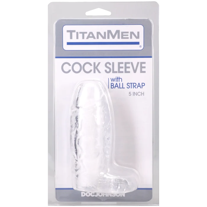Cock Sleeve with Ball Strap - 5 Inch