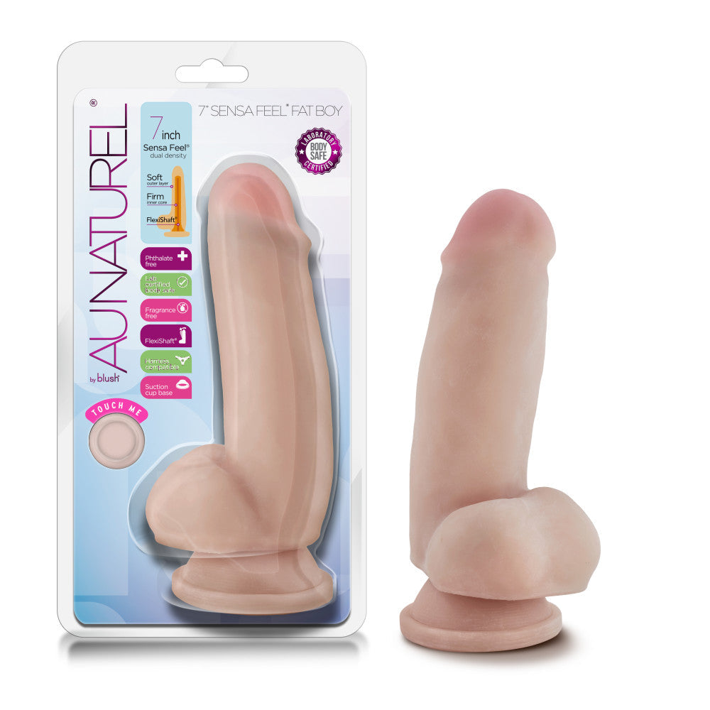 Au Naturel 7" Sensa Feel Fat Boy Dildo