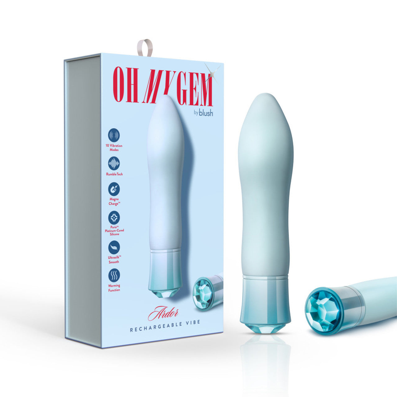 Vibe rechargeable Oh My Gem Ardour - Aigue-marine