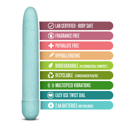 Gaia Eco Biadegradable Vibrator - Aqua