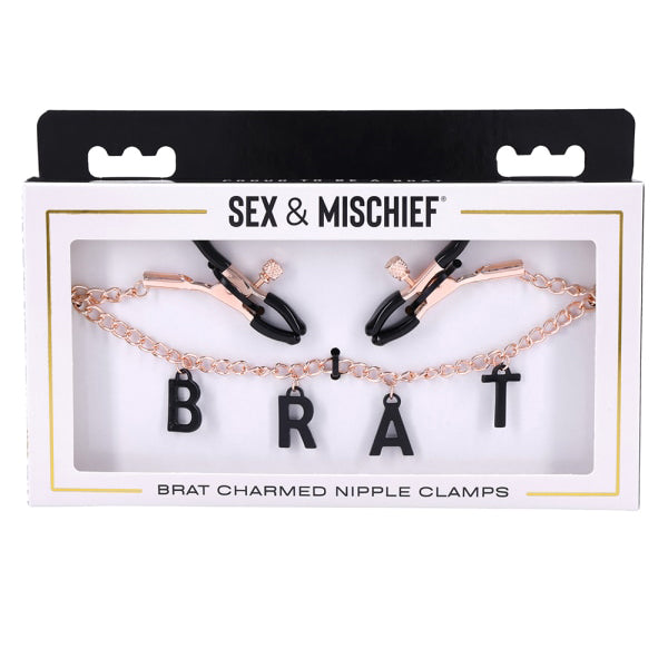 Sex & Mischief Brat Charmed Nipple Clamps