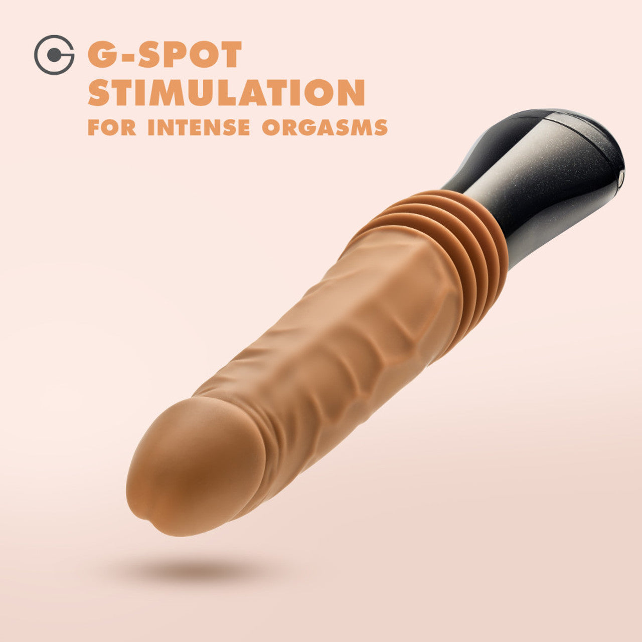 Bout de pénis en silicone vibrant et oscillant Dr. Skin