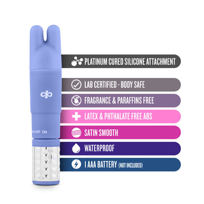 Revitalize Periwinkle Vibrating 3-Piece Massage Wand Kit