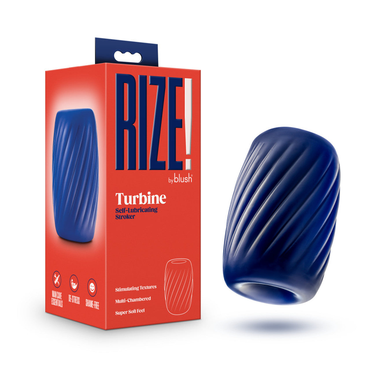 Rize Turbine Self-Lubricating Stroker - Blue