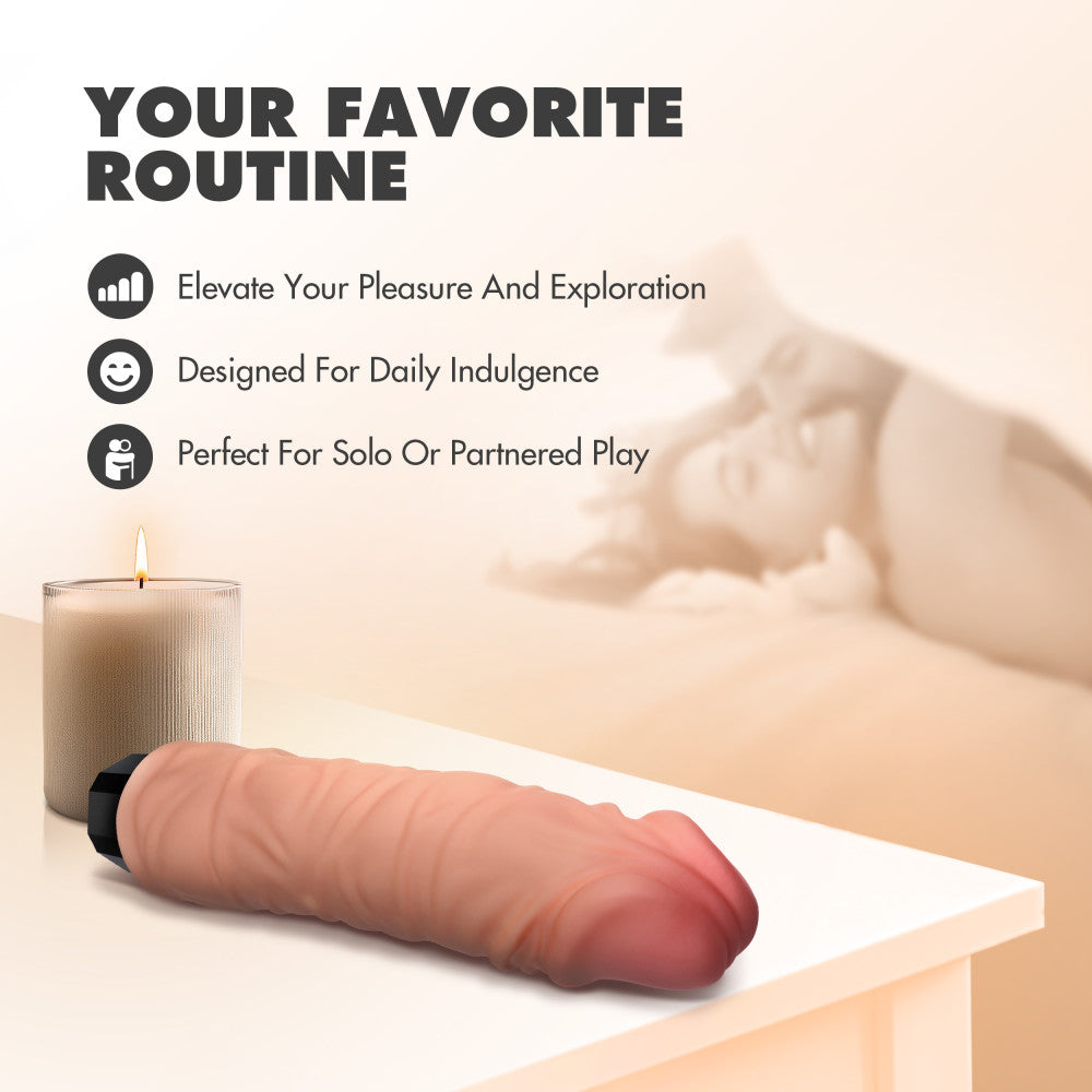 Dr. Hunt 8.75" Realistic Vibrating Dildo