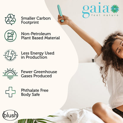 Gaia Eco 可生物降解振动器 - 珊瑚色