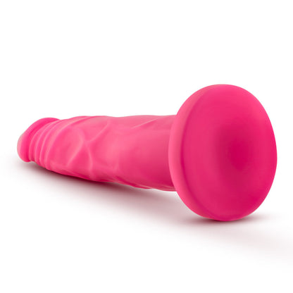 Neo Elite 7.5 Inch Silicone Dual Density Cock - Neon Pink