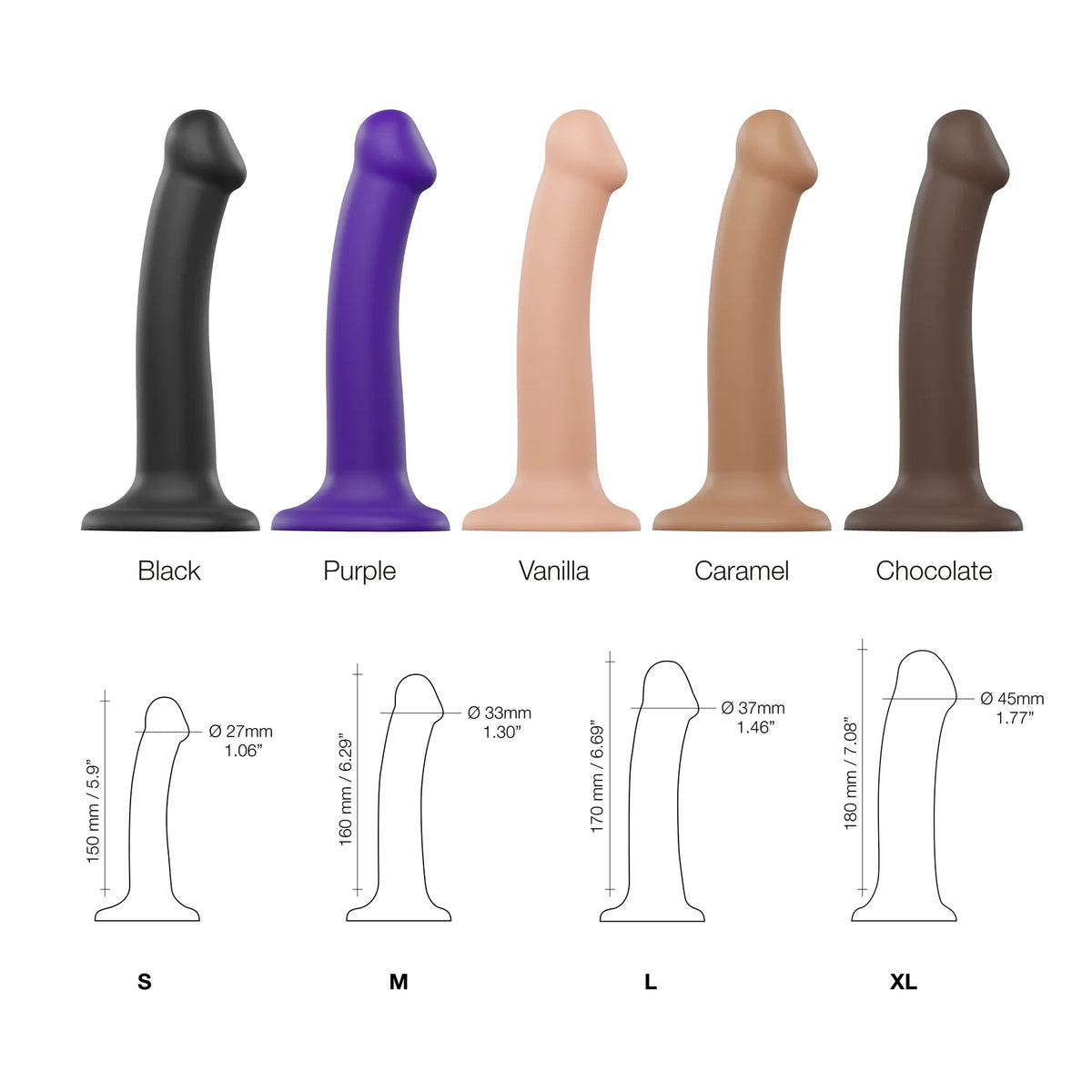 Strap On Me Double Density Bendable Dildo