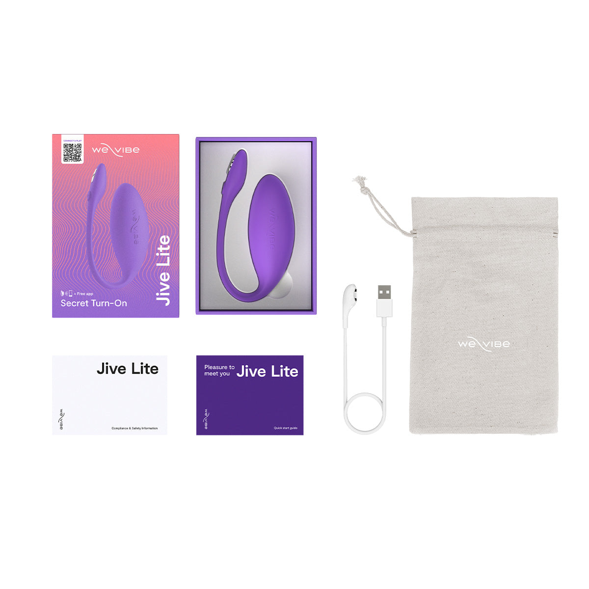 Vibromasseur portable pour point G We-Vibe Jive Lite
