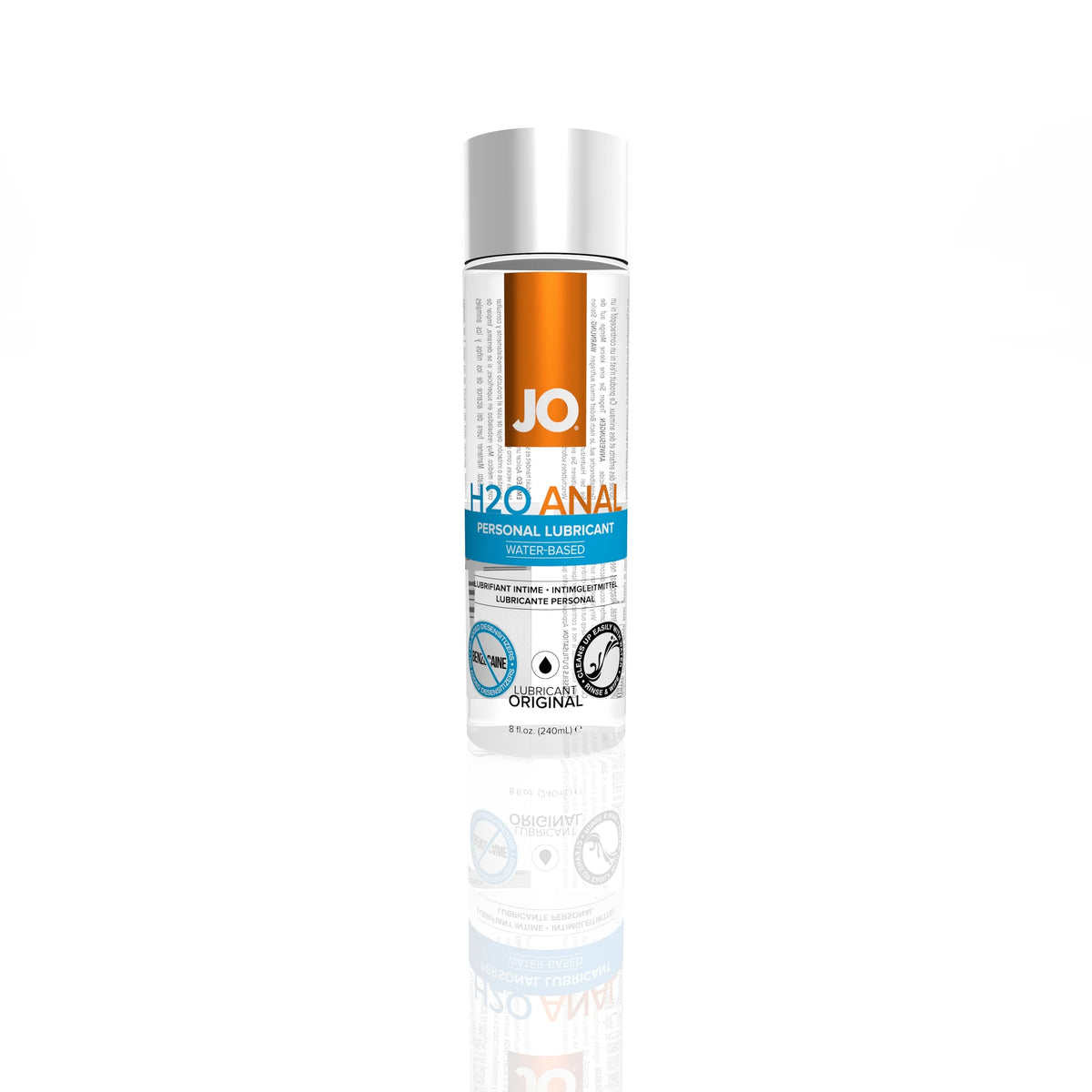 JO H2O Anal - Original - Lubricant 8 floz / 240 mL — official product image