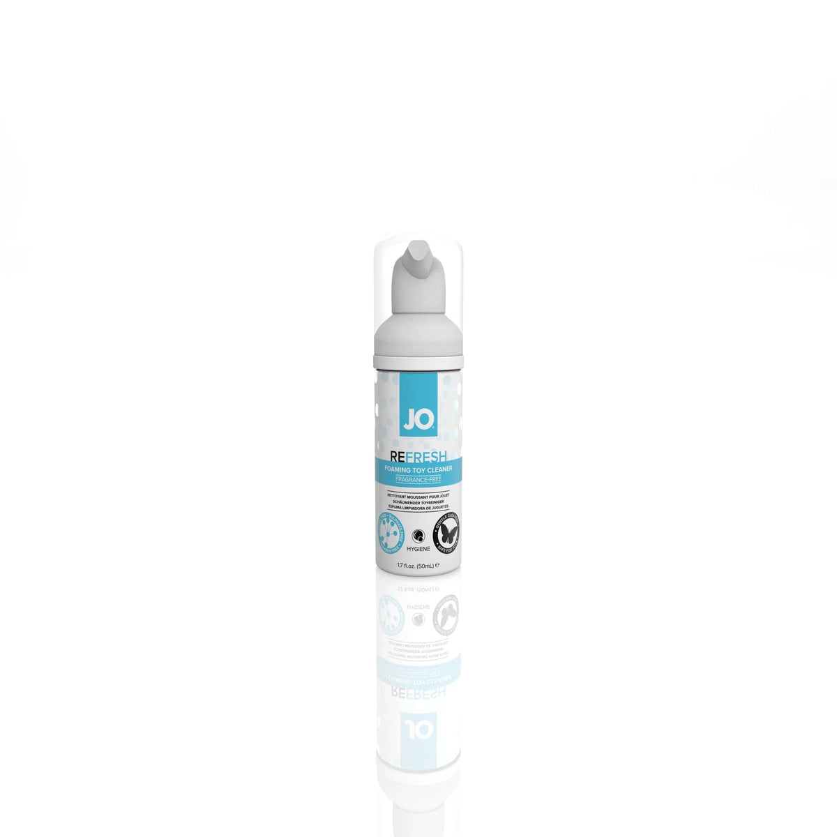 JO Refresh Foaming Toy Cleaner - Fragrance-Free - Hygiene 1.7 floz / 50 mL — official product image