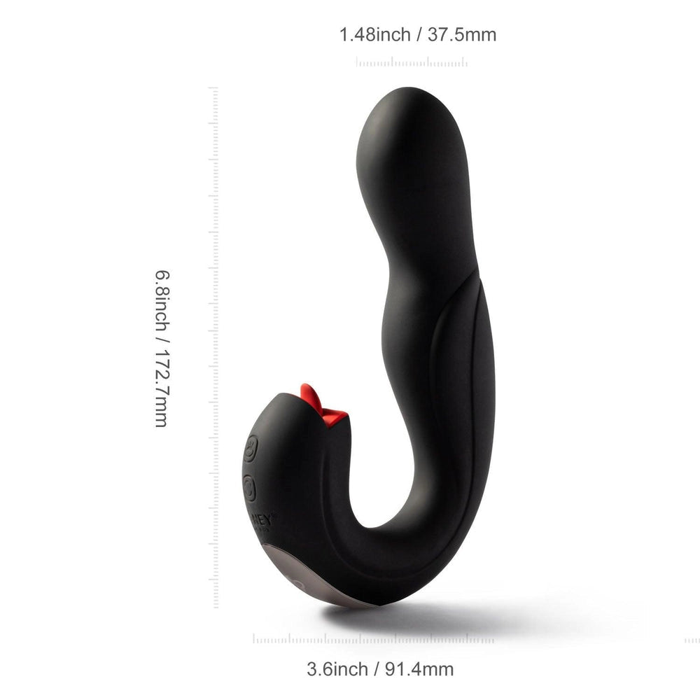 JOI PRO Remote Control Rotating Head G-spot Vibrator & Clit Licker - Thorn & Feather
