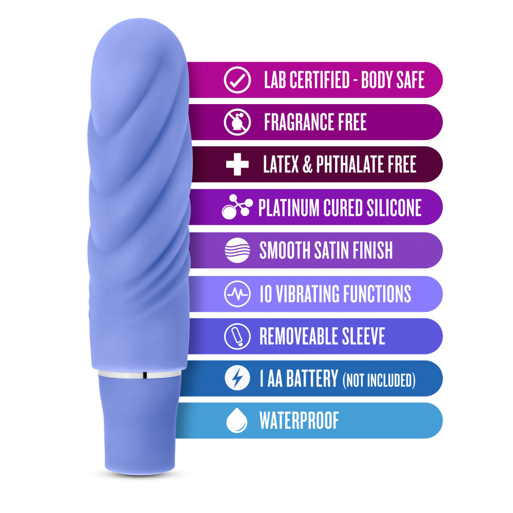 Luxe Nimbus 4.75-Inch Mini Vibrator - Periwinkle