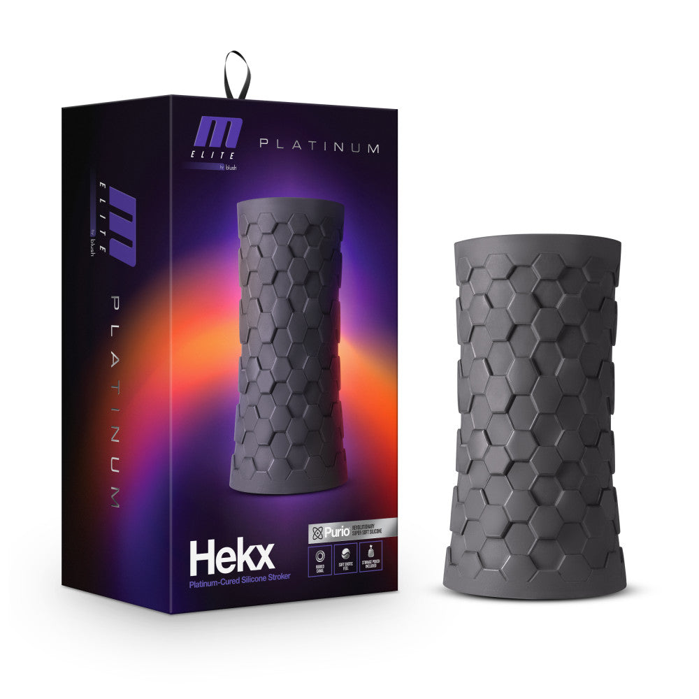 M Elite Platinum Hekx Stroker - Black