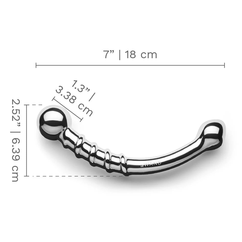 Le Wand Bow Masseur de point G en acier inoxydable