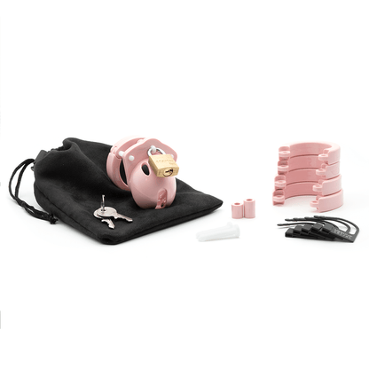 Chastity Kits Mini-Me Chastity Cock Cage Kit - Pink