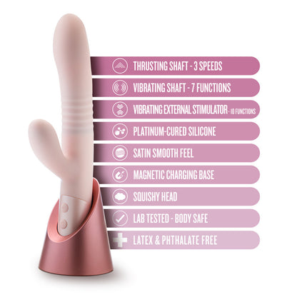 Blush Fraya Rabbit Dual Vibrator - Pink