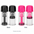 Nipple Play Vacuum Twist Suckers — Black and Pink options; choose one.