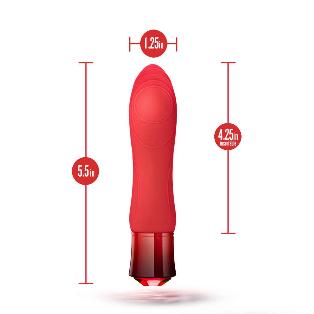 Oh My Gem Desire Rechargeable Vibe - Ruby