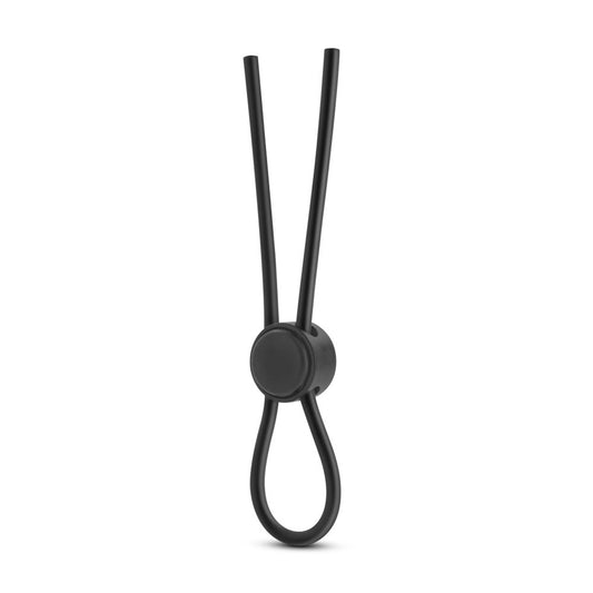Stay Hard Silicone Loop Cock Ring - Black