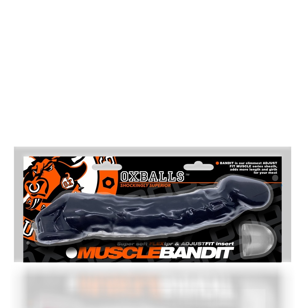 Oxballs Muscle Bandit Slimmest Muscle Cocksheath - Black