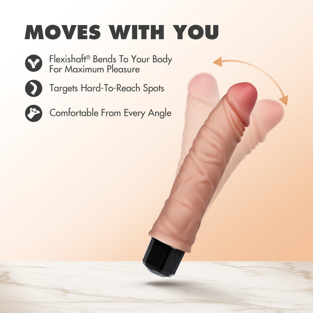 Dr. Hunt 8.75" Realistic Vibrating Dildo