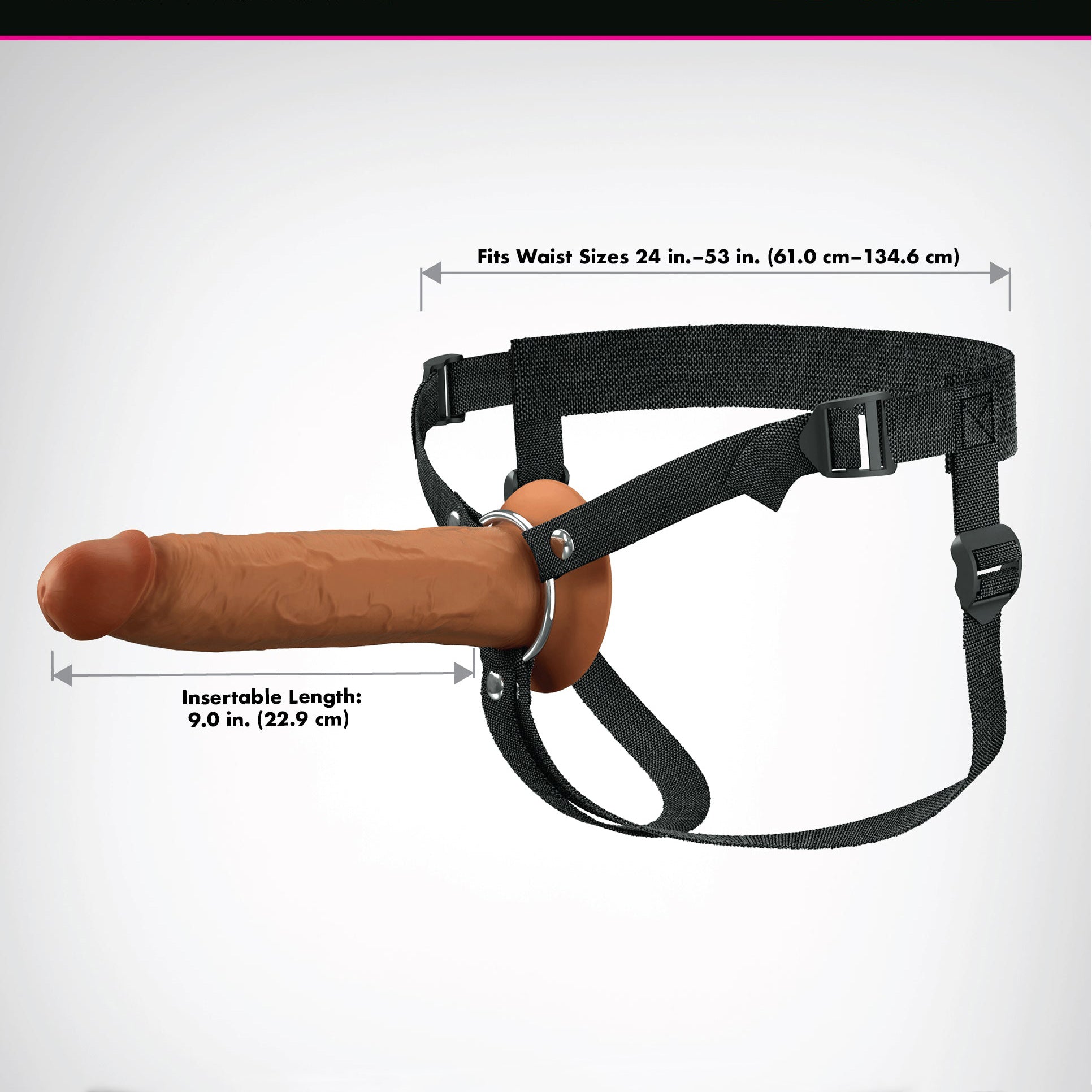 9" Dual Density Hollow Strap-On