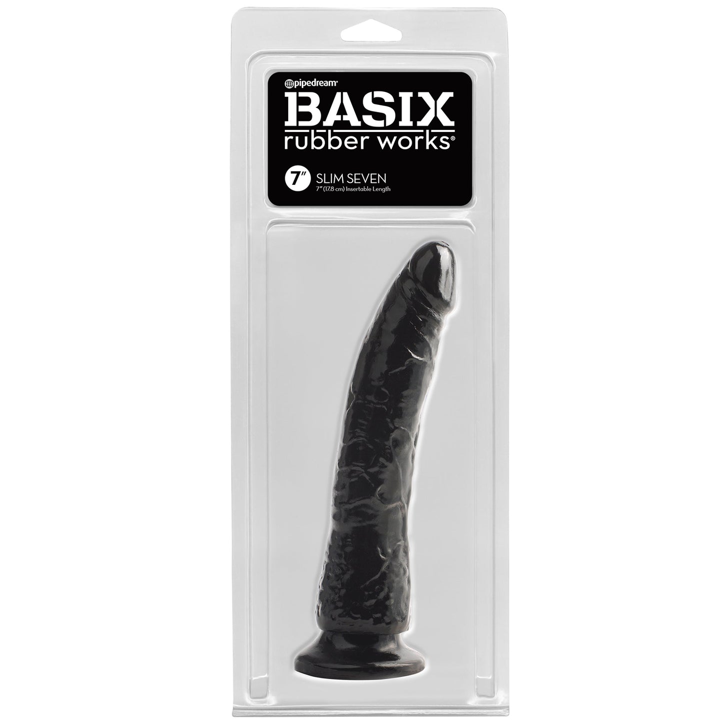 Basix Slim 7" with Suction Cup - Black
