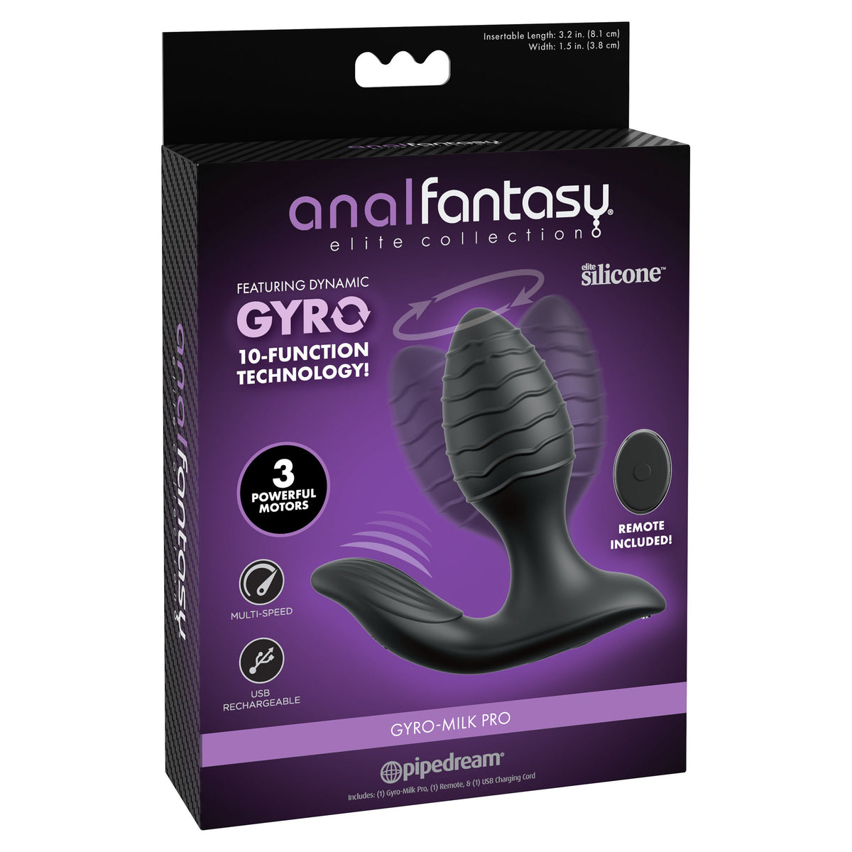 Anal Fantasy Elite Gyro-Milk Pro - Noir