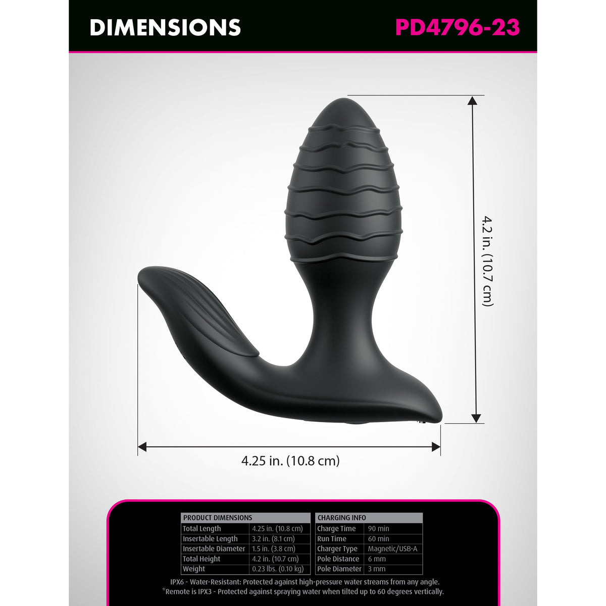 Anal Fantasy Elite Gyro-Milk Pro - Noir