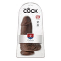 King Cock 9" Chubby Dildo - Brown