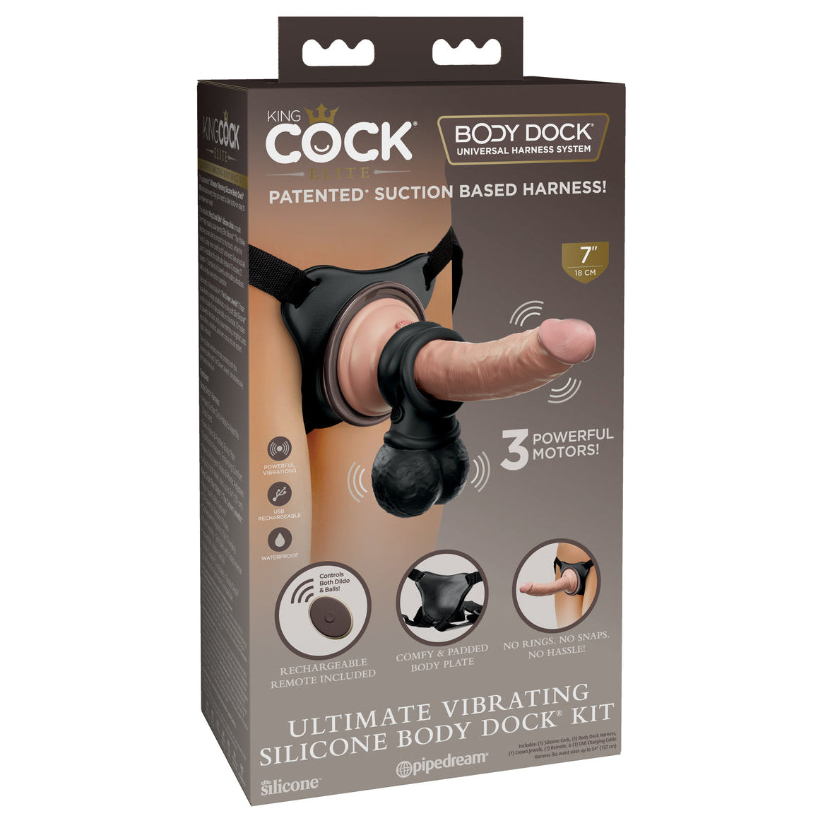 Elite Ultimate Vibrating Silicone Body Dock Kit