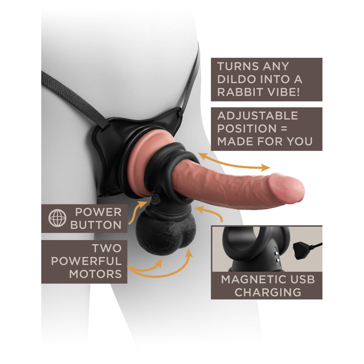 Elite Ultimate Vibrating Silicone Body Dock Kit