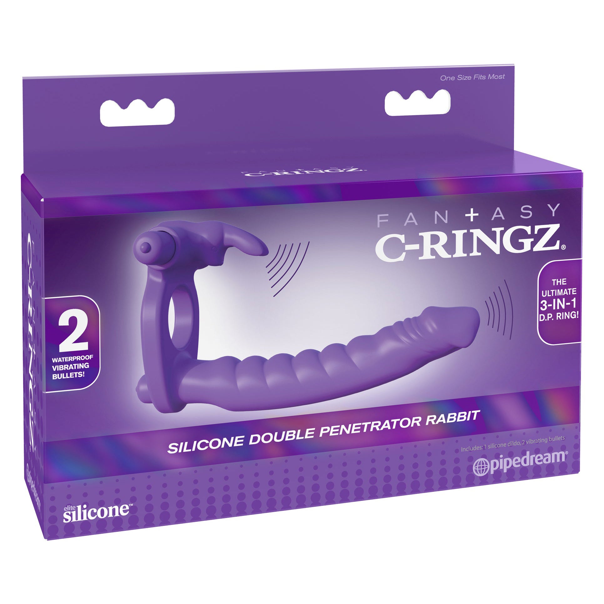 Fantasy C-Ringz Lapin Double Pénétrateur en Silicone