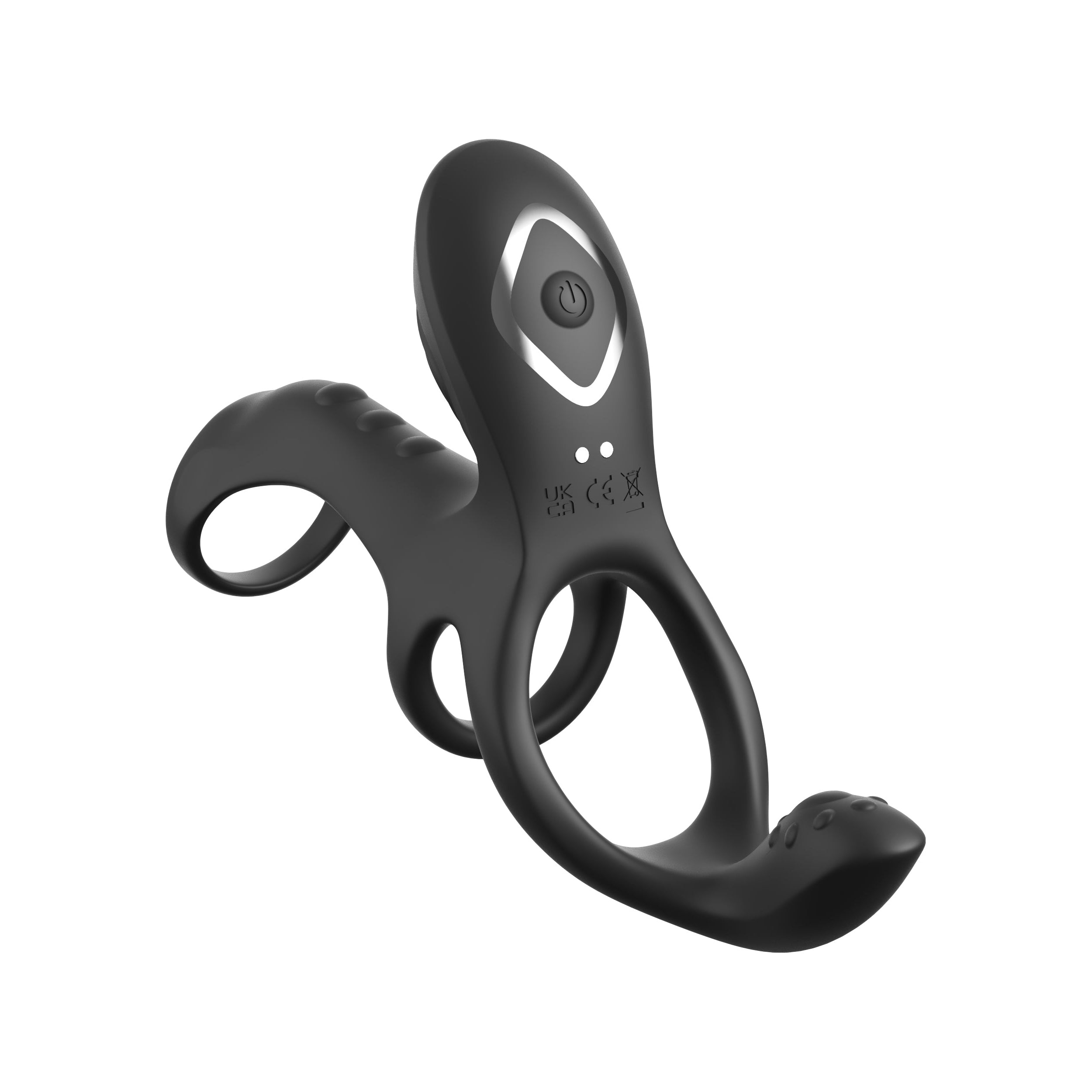 Cage à fantasmes Ultimate Couples Cage Max avec anneaux en C - Noir