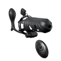 Remote-Controlled Vibrating Cock Blocker with Ass-Gasm Plug