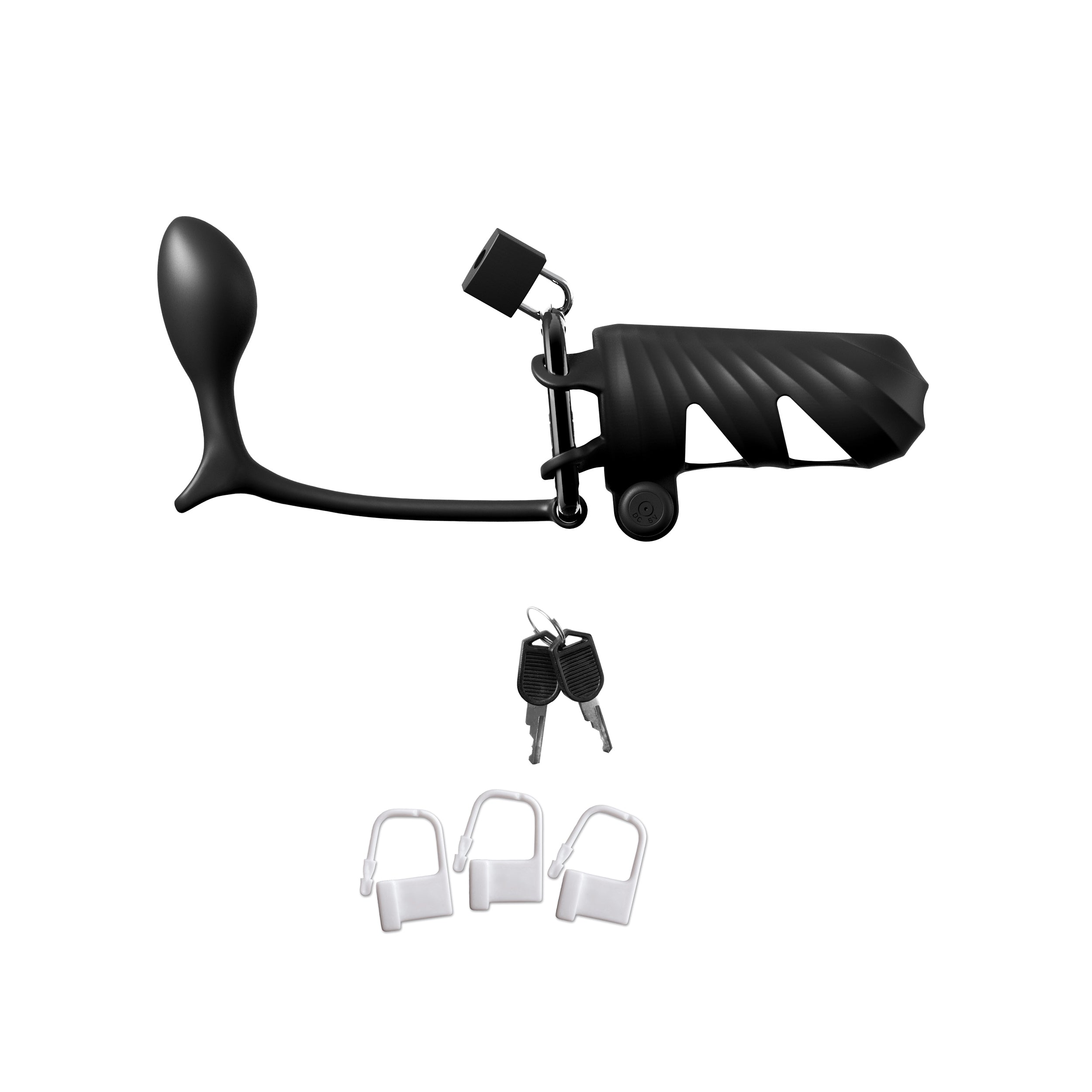 Remote-Controlled Vibrating Cock Blocker with Ass-Gasm Plug