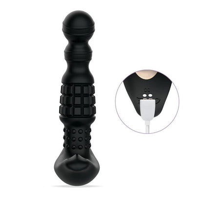 Pineapple Man Rolling Bead Vibrating Prostate Massager