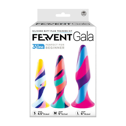 Fervent Gala 3 in 1 Silicone Butt Plug Training Kit