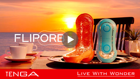 Tenga FLIP ORB Male Masturbator - Ocean Blue