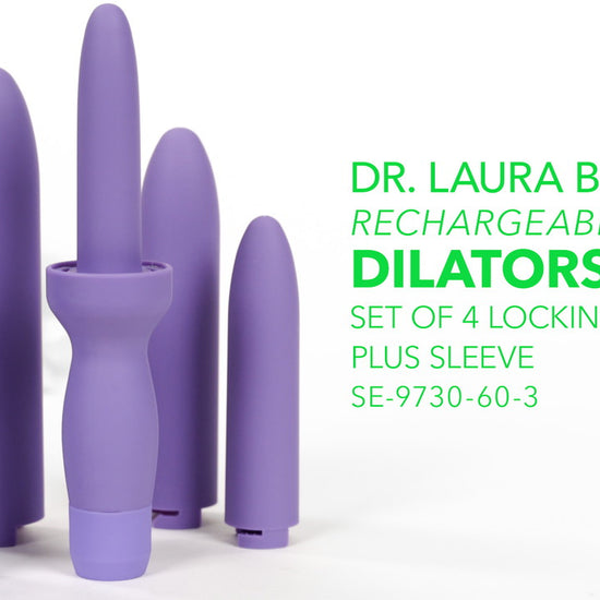 Rechargeable Dilators Set of 4 Locking Sizes Plus Sleeve