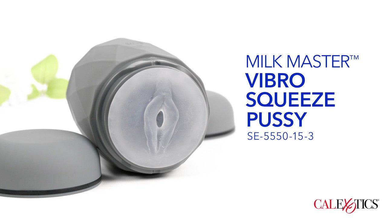 Milk Master Vibro Squeeze Pussy Stroker
