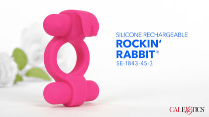 Silicone Rechargeable Rockin Rabbit Cock Ring