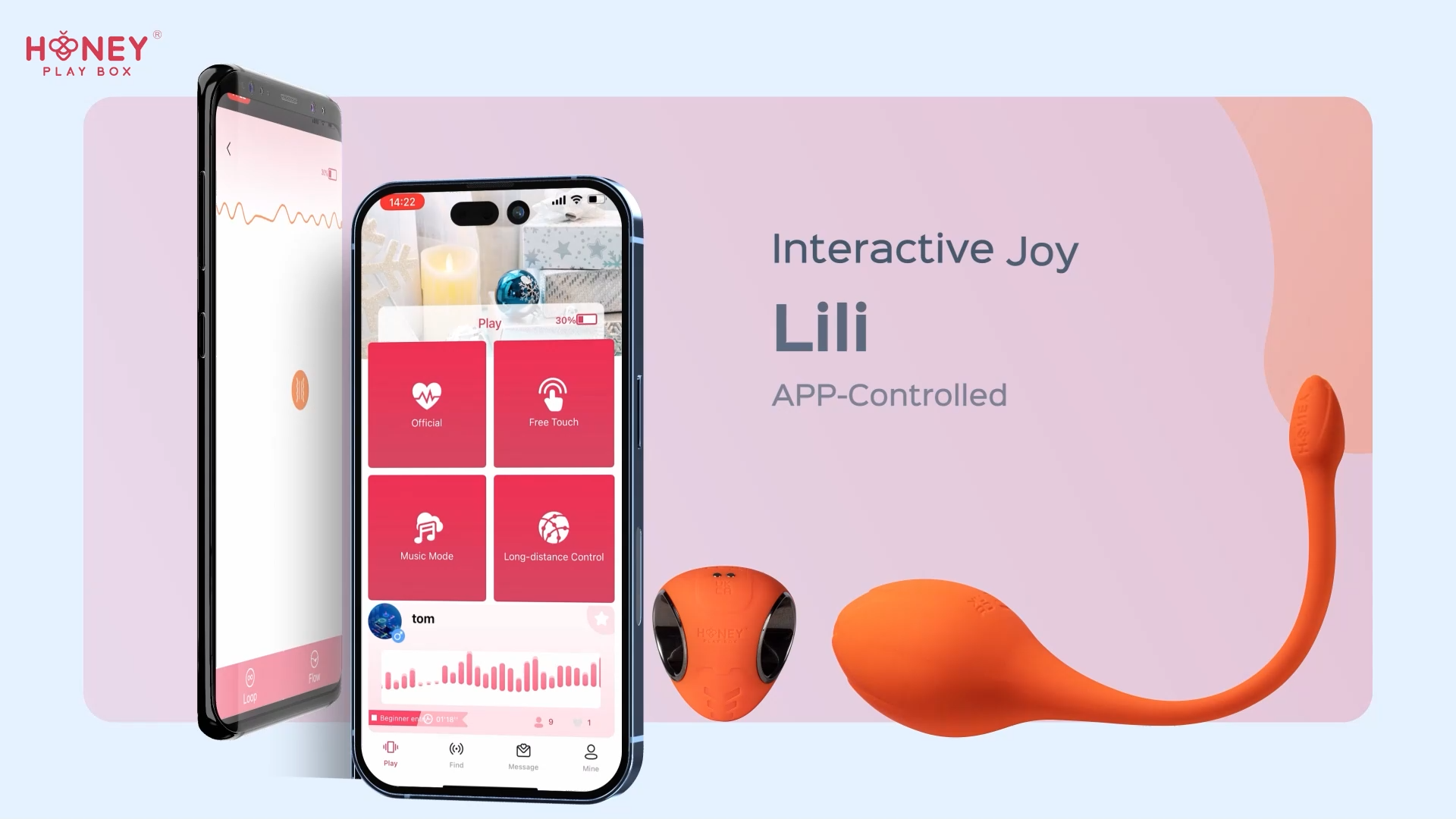 Honey Play Box LILI APP-Controlled Egg Vibrator