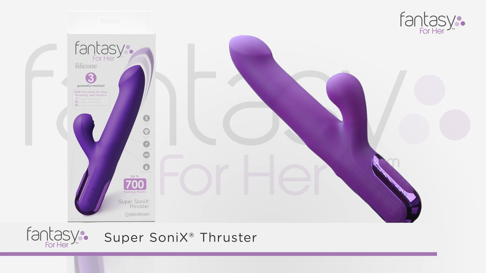 Fantasy For Her Super Sonix Thruster Vibrator