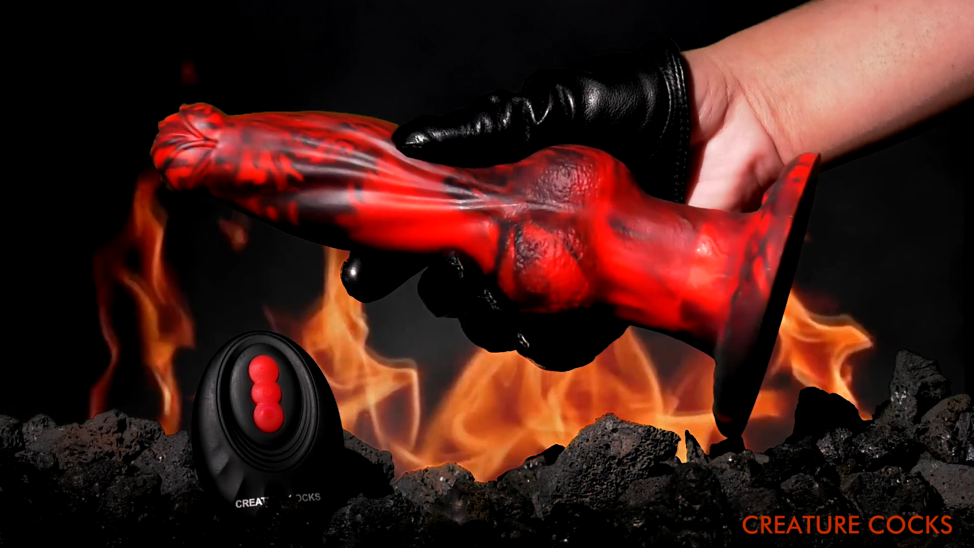 Hell Wolf Thrusting & Vibrating Silicone Dildo