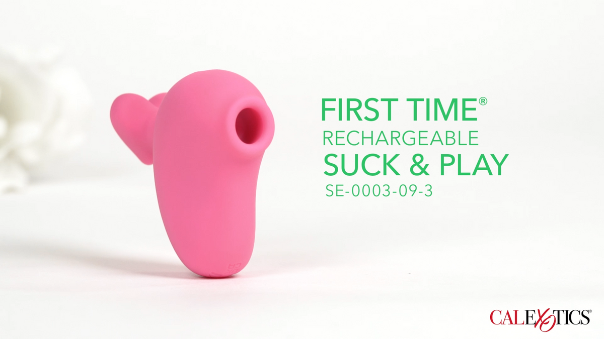 First Time Rechargeable Suck & Play Vibrator