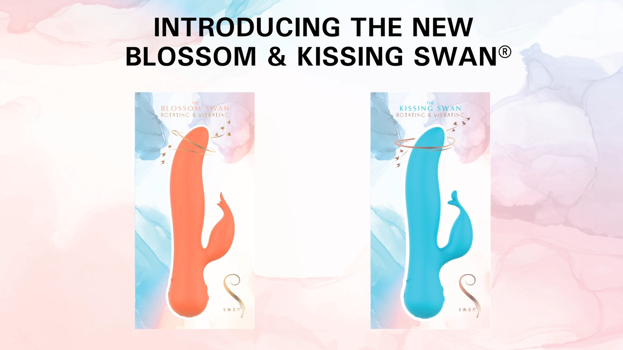The Kissing Swan Dual Action Vibrator