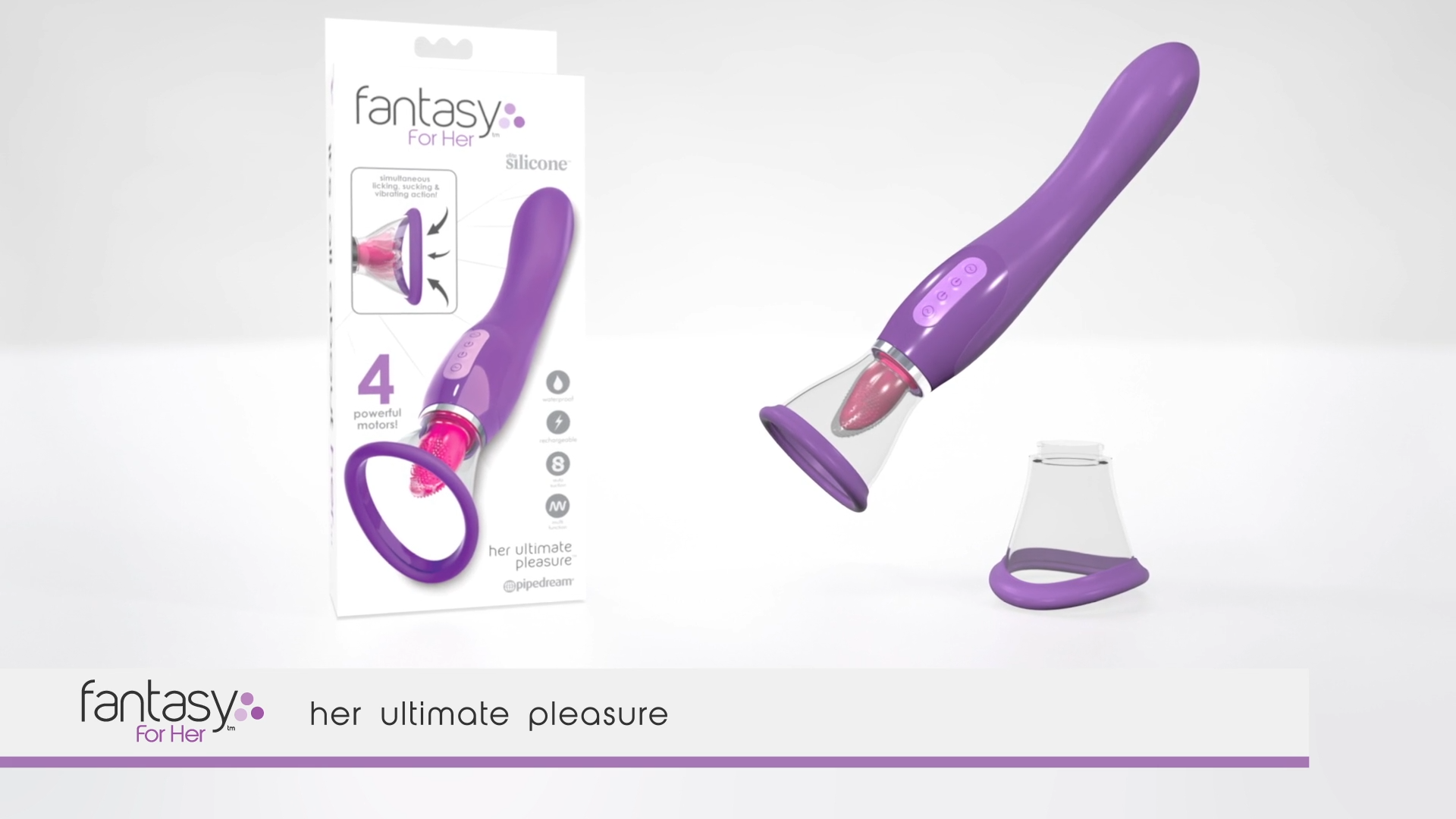 Fantasy For Her Ultimate Pleasure Double Ended Vibrator Fantasy For Her Ultimate Pleasure Double Ended Vibrator