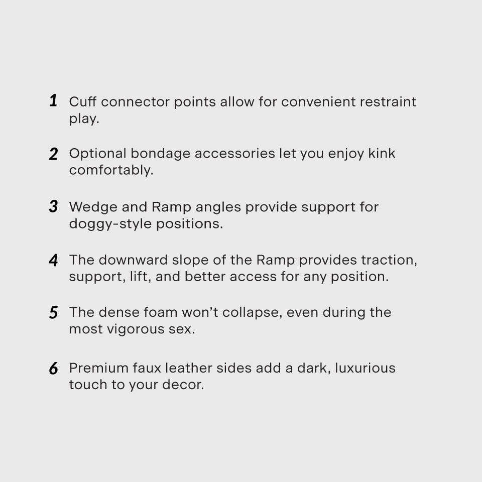 Rampe compensée Liberator Black Label Combo - Similicuir de qualité supérieure 